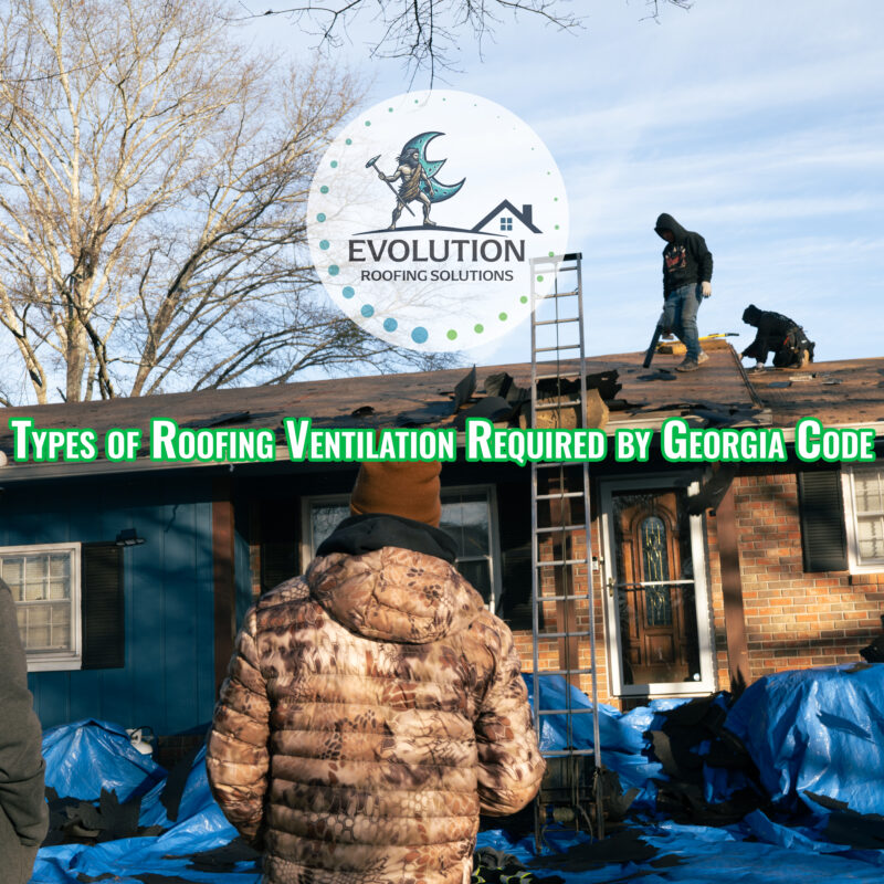 A project manager, salesman and homeowner look as a new roof is being installed